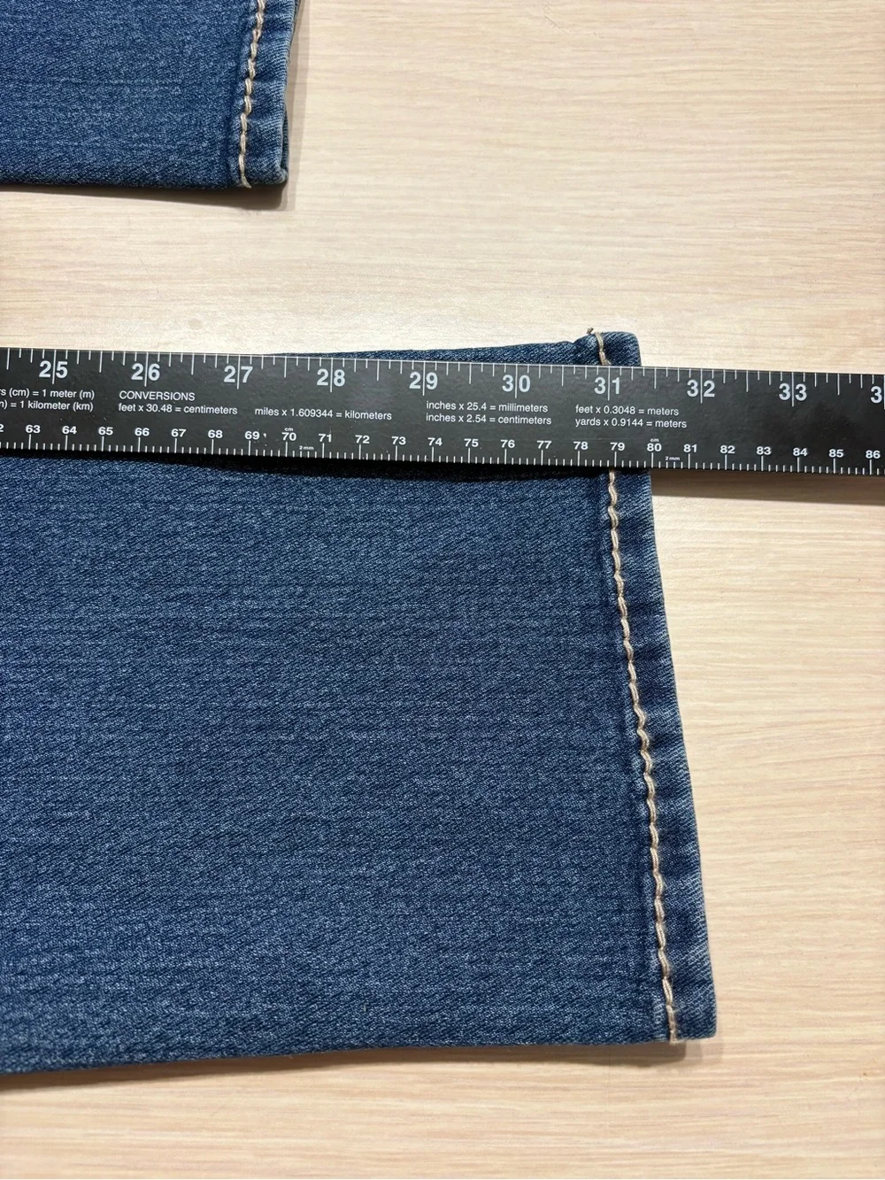 True Religion Men's Relaxed Slim Jeans - Mid Blue Denim with Contrast Stitching